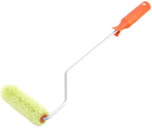 Валик-Мини Полиакрил  Зеленый 150мм, d15, d6   ворс 12мм руч. удлин. Black Edition /901-1150мм