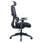 Кресло BRABIX PREMIUM "Veyron ER-703", адаптивный механизм, регулируемый подголовник, сетка/ткань, черное, 532966