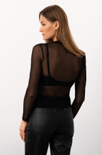 23180 Лонгслив женский (черный)