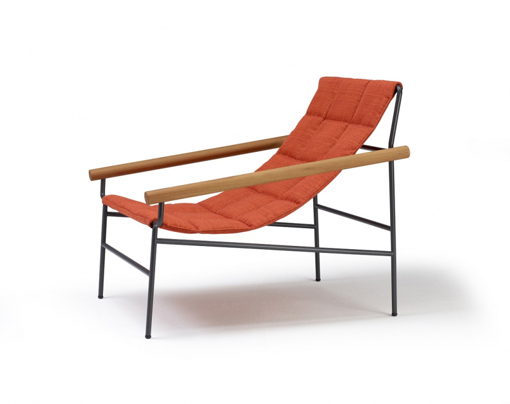 Кресло лаунж металлическое Scab Design Dress Code Glam Outdoor, антрацит, красный