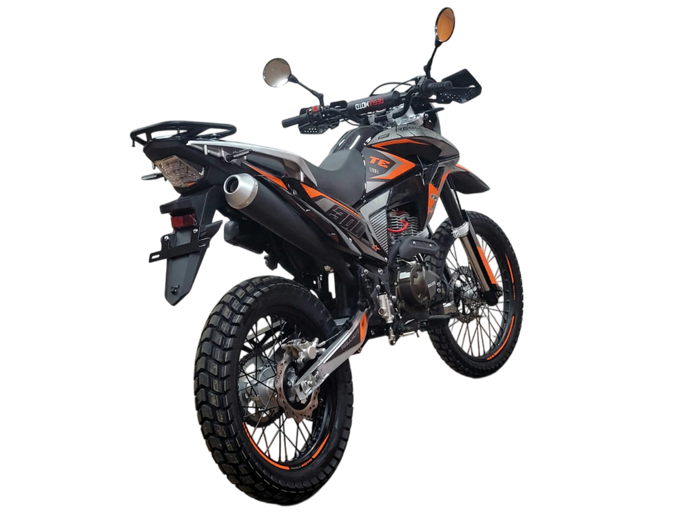 Мотоцикл Regulmoto TE 4 valve oil Черный/ оранжевый