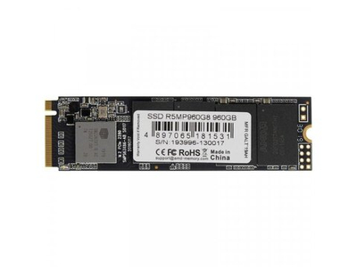 SSD накопитель AMD Radeon R5 960ГБ, M.2 2280, PCIe 3.0 x4, NVMe [R5MP960G8]