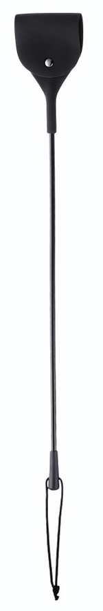 Черный гладкий стек с тонкой ручкой - 48 см. (Цвет: черный)