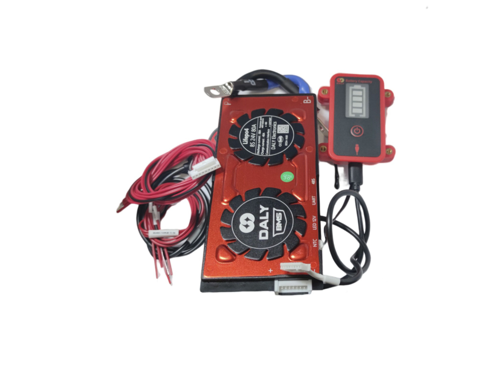 Плата контроля BMS Smart LiFePO4 8S 24V 80A