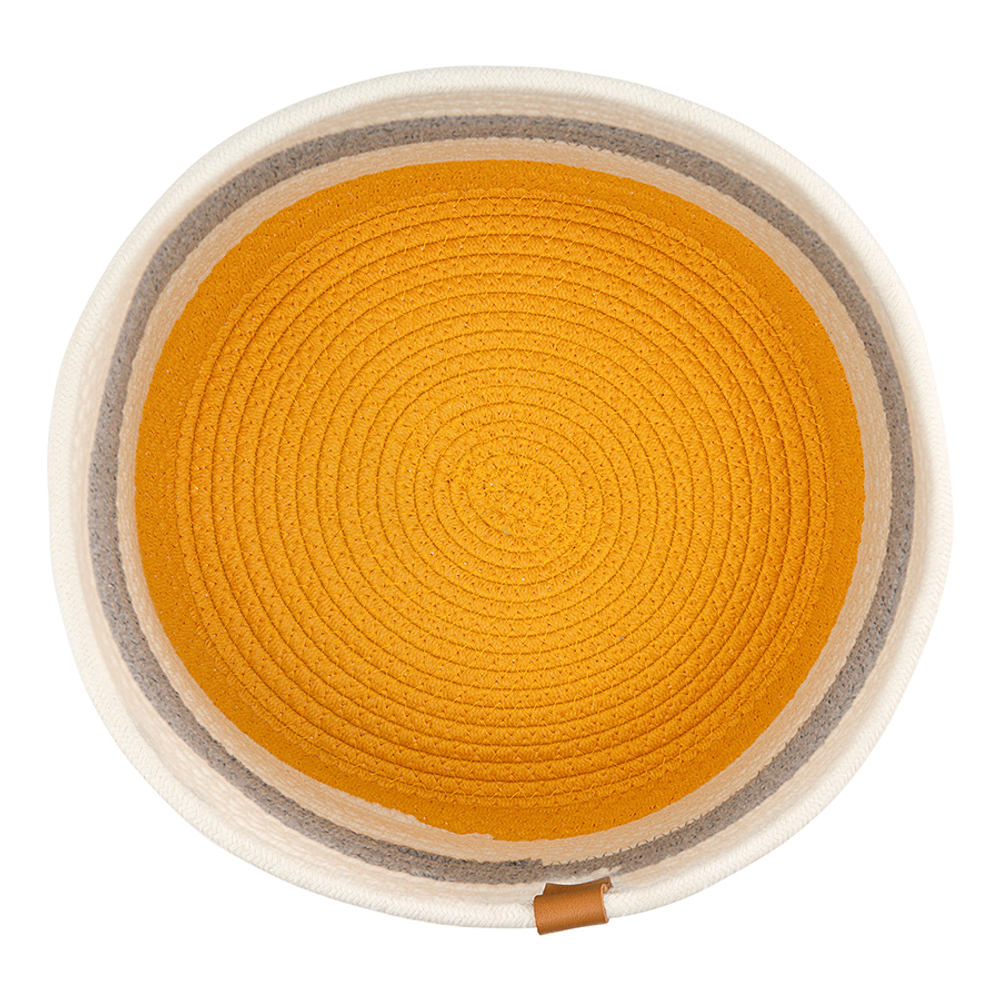 Корзина для хранения Bergenson Bjorn Ciary 30х30см бежевая/серая/горчичная