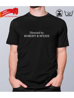 Футболка чёрная с надписью Directed by Robert B.Weide
