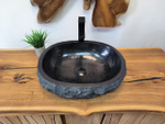 Раковина из андезита Erozy Black EA-65643 50х40х15 из натурального камня