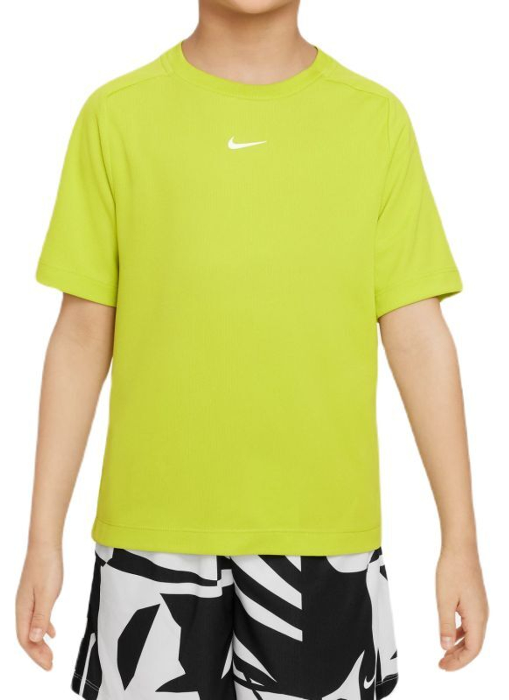 Футболка для мальчика теннисная Nike Dri-Fit Multi+ Training Top - bright cactus/white