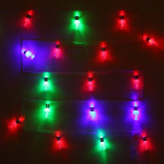 Гирлянда для дома 4 м, 20 ламп LED с насадками «Лампа спираль», прозрчный провод, RG/RB (с возможностью соединения)
