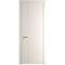 Межкомнатная дверь эмаль 41PWB перламутр белый латунный молдинг глухая