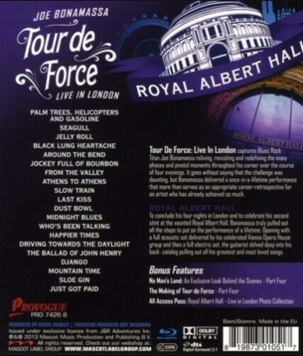 Joe Bonamassa / Tour De Force - Live In London - Royal Albert Hall (Blu-ray)