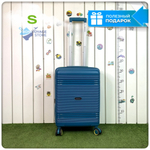 Маленький чемодан Mironpan-N, Бирюзовый, S с расширителем