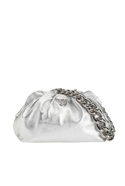 MINI CHAIN CLUTCH BAG FRAIMED - laminated