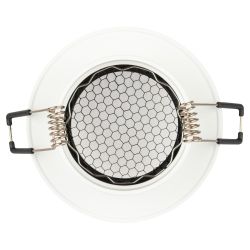 Встраиваемый светильник алюминиевый ЭРА KL109 WH/BK MR16 GU5.3 белый/черный матовый