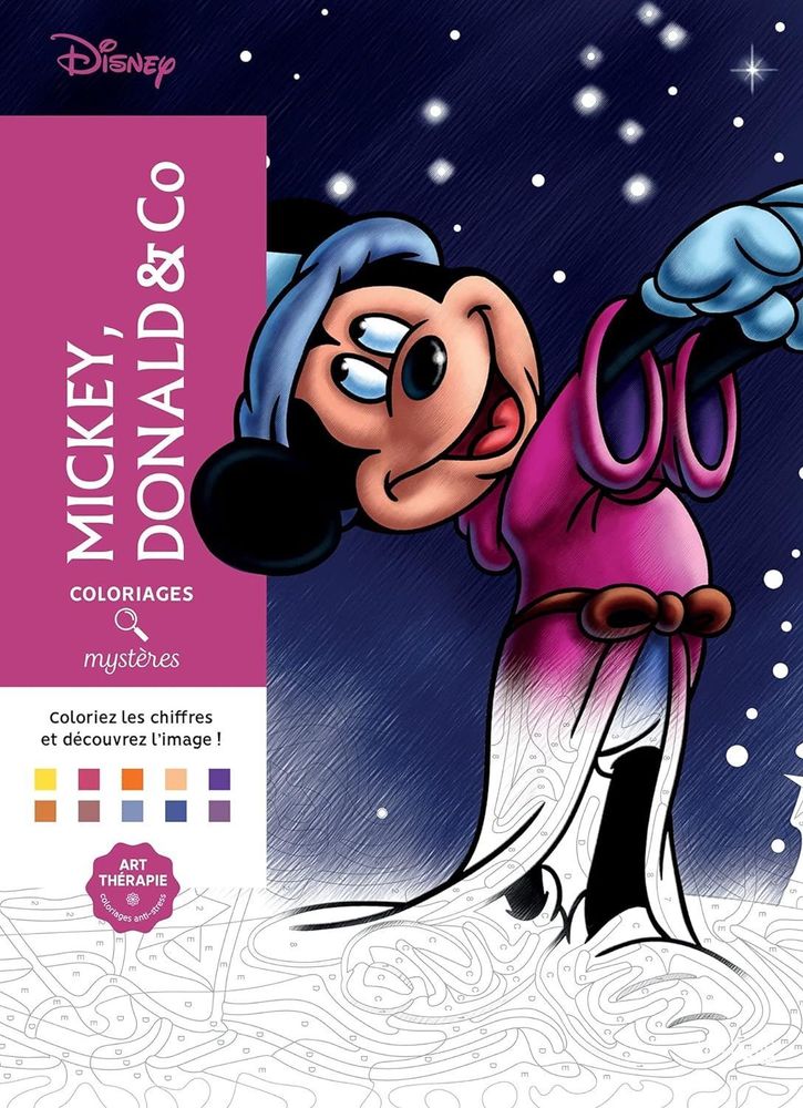 Раскраска по номерам Coloriages mysteres Disney - Mickey, Donald &amp; Co, 128стр. - 201703231X