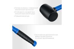 Резиновая киянка ЗУБР 900 г, чёрная, с фибергласовой рукояткой 20532-900_z01