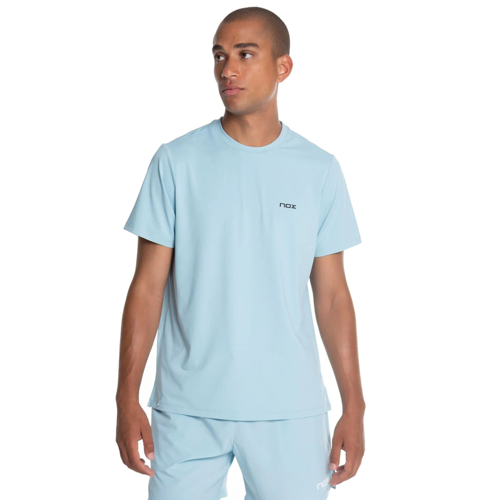 Мужское теннисное поло NOX Pro Tee T-Shirt Men - Light Blue