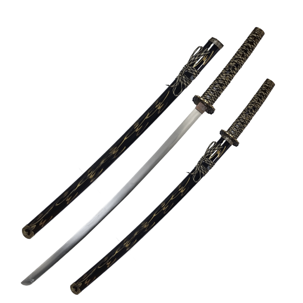 Armas Del Mundo Набор самурайских мечей, 2 шт. Черные ножны