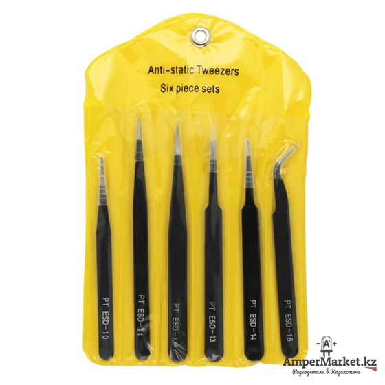 Набор пинцетов (6 шт.)