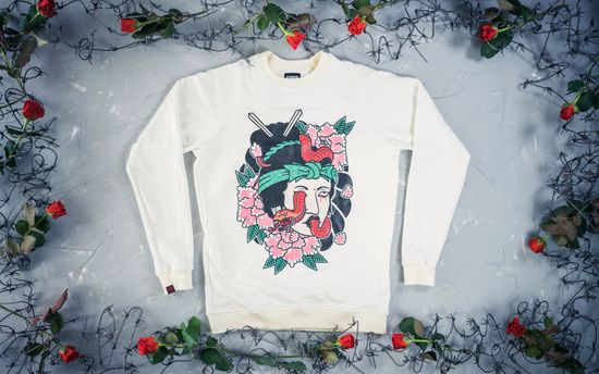 Свитшот HOOK Гейша Экрю