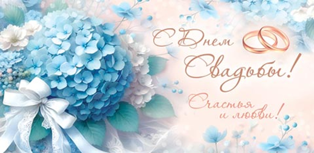Конверт для денег "С Днем свадьбы!" 2-16-2792