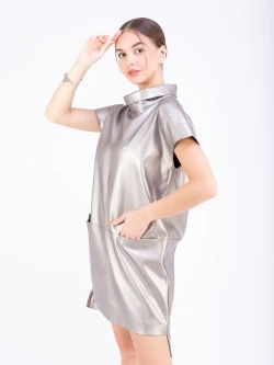 Платье женское кожаное, платье  экокожа