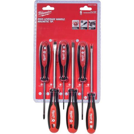 Набор магнитных отверток № 1 Milwaukee трехгранная рукоятка, 6 шт 4932471806