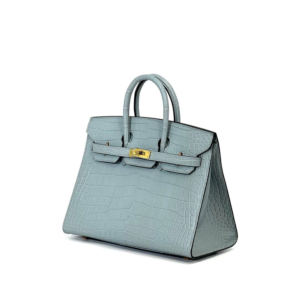 Сумка Hermes из кожи крокодила 25 см