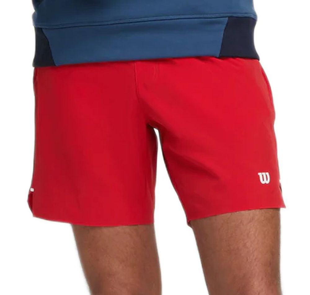 Мужские теннисные шорты Wilson Tournament V2 7" Unlined - красный