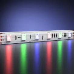 Светодиодная лента 24В 5050 14,4Вт/м 5м IP 65 Адресная (SPI) Цветная (RGB) 201247 Led Strip 201247