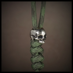 Темлячная бусина "Черепок" для ножей , мельхиор