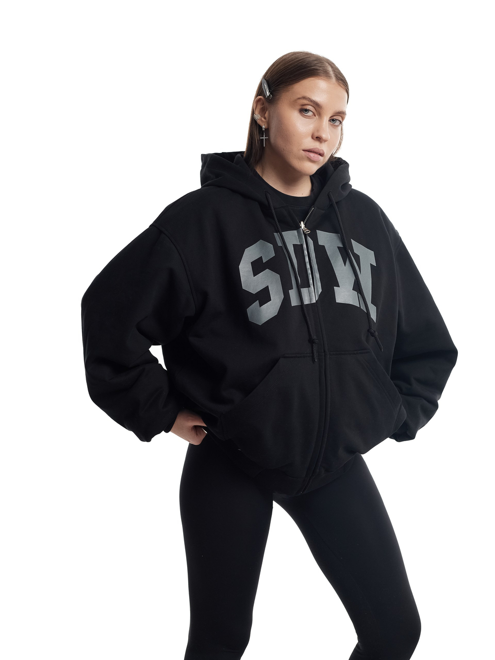 Двухсторонний Бомбер SDW в черном цвете