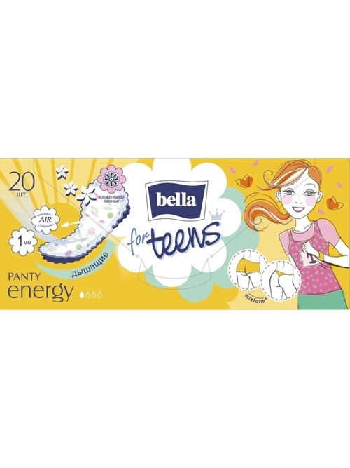 ЕЖЕДНЕВНЫЕ УЛЬТРАТОНКИЕ ПРОКЛАДКИ BL PNT TEENS ENERAV 20ШТ 1636