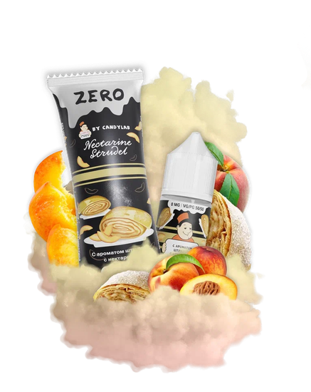 Жидкость (М) Candyman Zero (27 мл, 0 мг) Nectarine Strudel