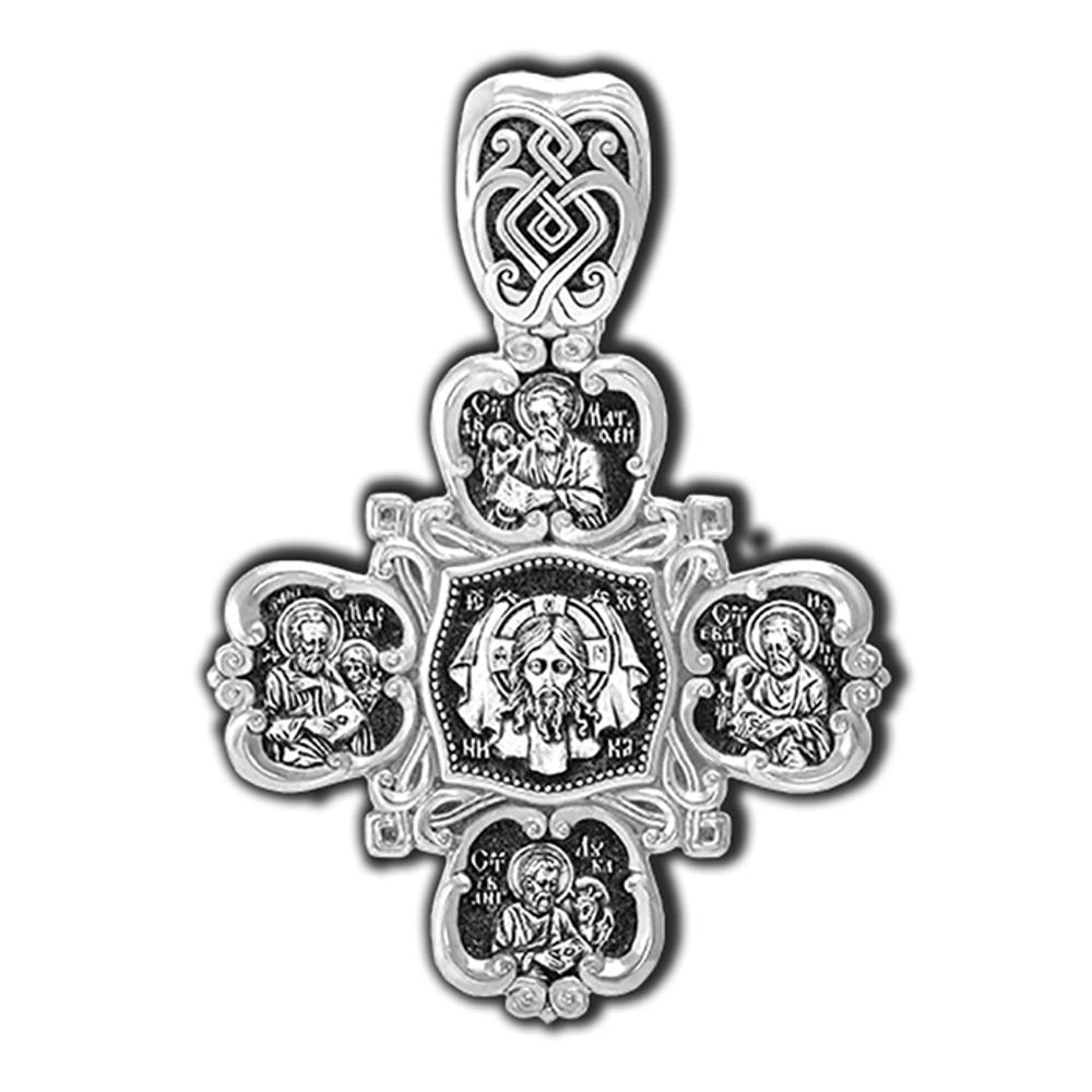 Крест православный со Спасом Нерукотворным, Богородицей и Святыми.