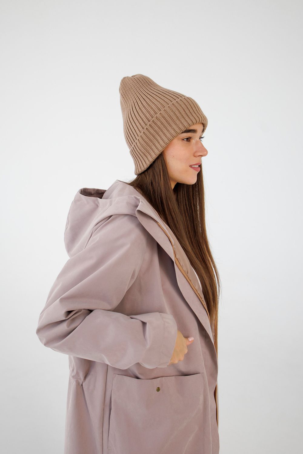 Плащ ko-ko-ko женский непромокаемый пудровый