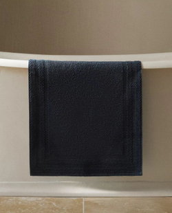 Zara Home - Нескользящий коврик для ванной из хлопка, синий, 50x70 см