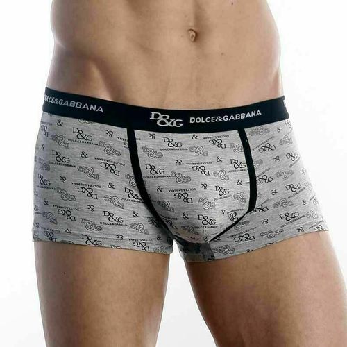 Мужские трусы боксеры серые D&amp;G Grey Boxer