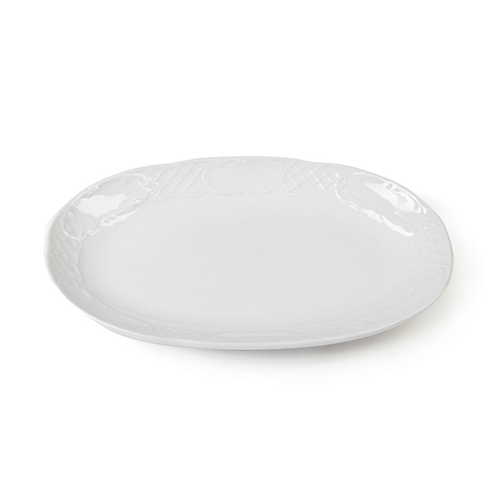 Блюдо овальное FLORA WHITE 23*15 см Gural Блюдо овальное FLORA WHITE 23*15 см Gural