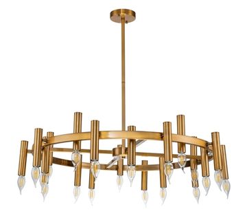 Люстра на штанге 20*Е14 2156/05/20P бронза Leonardo Stilfort