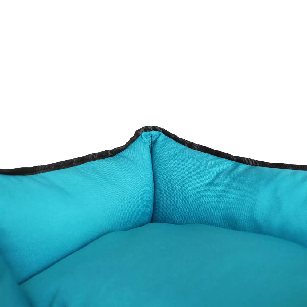 Лежанка для собак размер S двухсторонняя бирюзовая Царь-лежанка Lapalandia