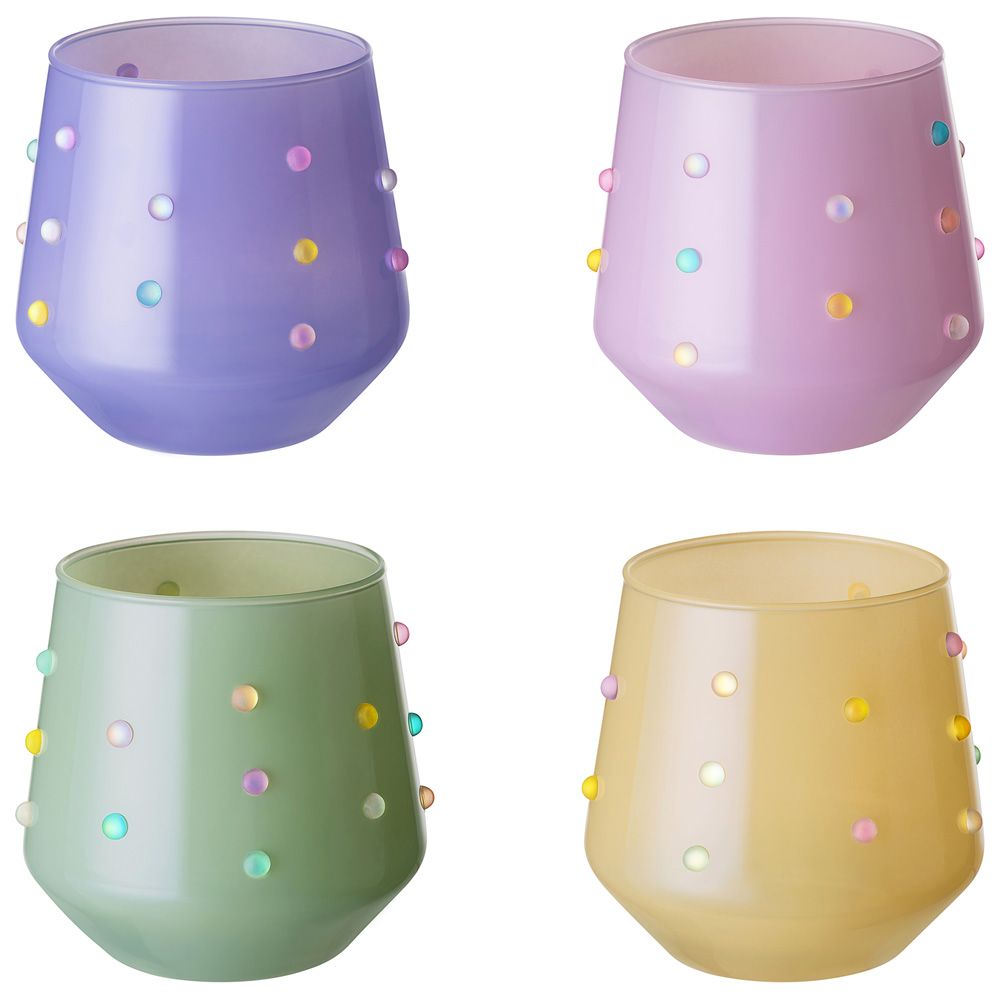 НАБОР СТАКАНОВ "TENDER COLORS" ИЗ 4 ШТ. 380 МЛ