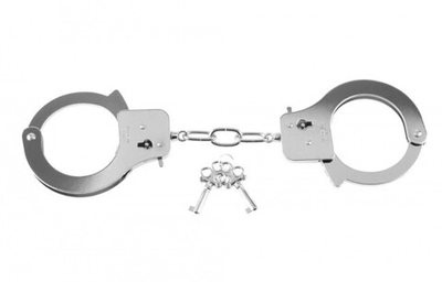 Наручники металлические Designer Cuffs (Цвет: серебряный)