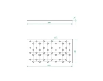 Пластина перфорированная крепежная,соединительная (PS) 80 мм x 200 мм (10 шт)