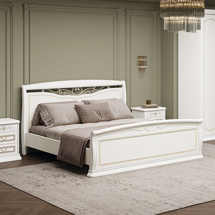 ЛУИДЖИ Кровать с кованым элементом (2000*1800)