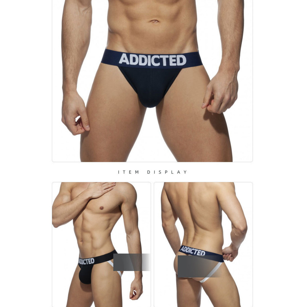 Мужские трусы джоки темно-синие Addicted AD4011-16