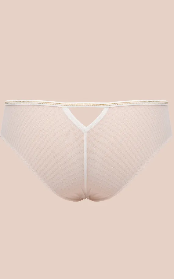 Трусы-бразилиана Chiara Gold Brazyliany Off-White