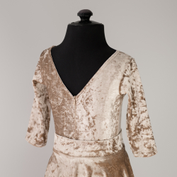 крэш бархат платье