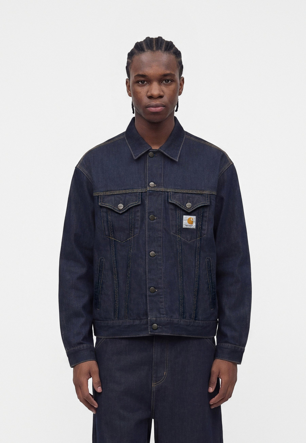 Carhartt WIP HELSTON - Джинсовая куртка - Синий