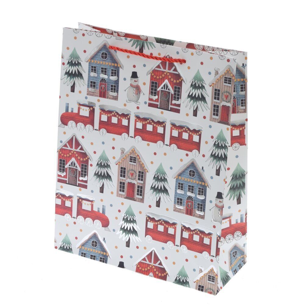 GAEM Пакет подарочный (бумага 210г/м2, блок 12шт), L31 W12 H40 см, 4в.